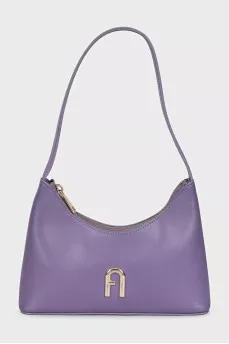Purple leather bag