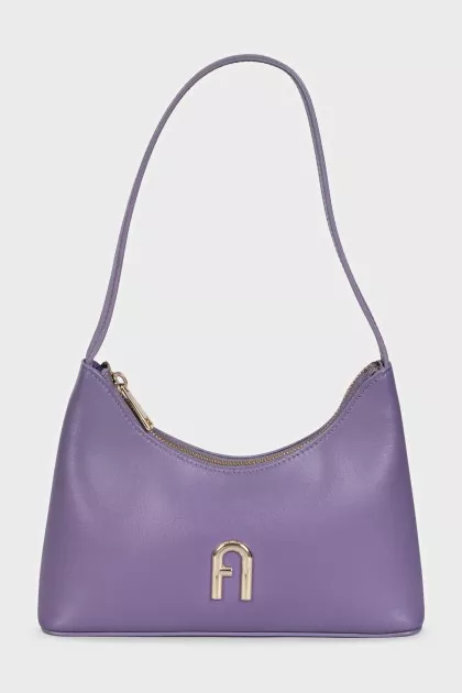 Purple leather bag