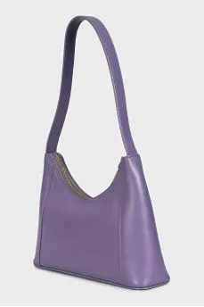 Purple leather bag