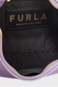 Purple leather bag