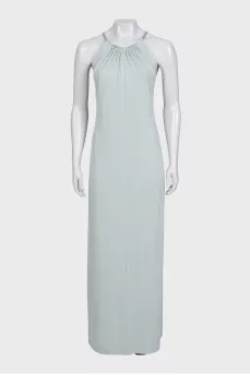 Blue maxi dress with straps