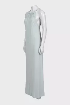 Blue maxi dress with straps