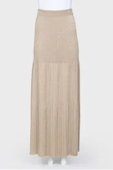 Knitted lurex skirt