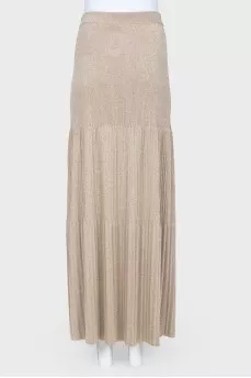 Knitted lurex skirt