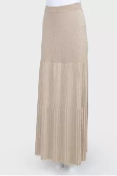 Knitted lurex skirt