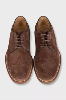 Men's brown suede brogues