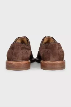Men's brown suede brogues