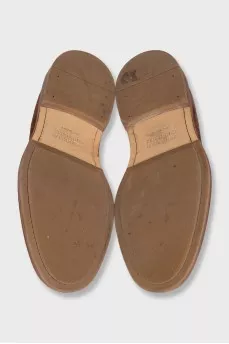 Men's brown suede brogues