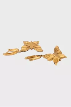Комплект из золота из серьг, кольца и подвески