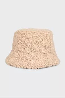 Insulated beige panama hat