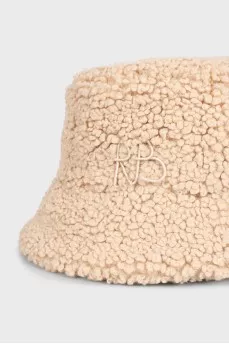 Insulated beige panama hat