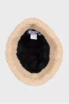 Insulated beige panama hat