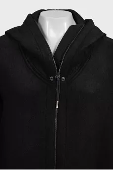 Oversized coat with removable bottom
