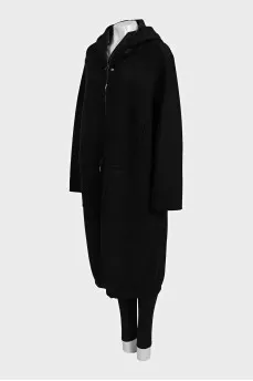 Oversized coat with removable bottom