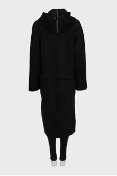 Oversized coat with removable bottom