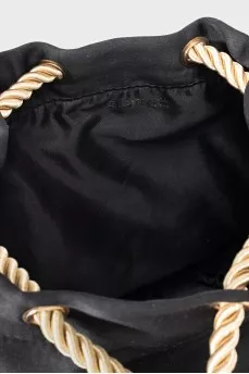 Textile drawstring bag