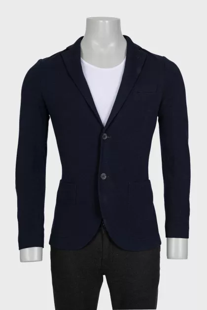 Men's jacket with patch pockets