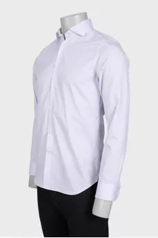 Чоловіча сорочка slim fit в дрібний принт