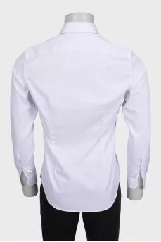 Чоловіча сорочка slim fit в дрібний принт