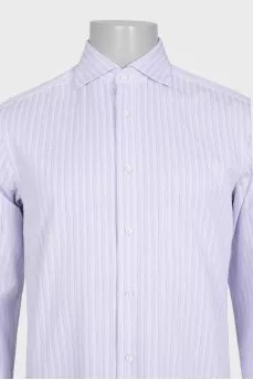 Men's striped straight fit shirt