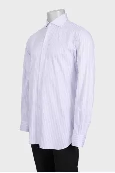 Men's striped straight fit shirt