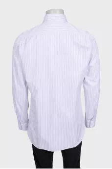 Men's striped straight fit shirt