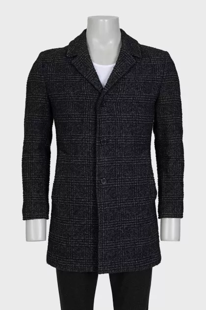 Men's short single-breasted coat