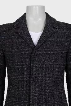 Men's short single-breasted coat