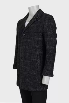 Men's short single-breasted coat