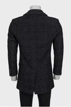 Men's short single-breasted coat