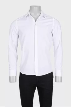 Men's slim fit white shirt