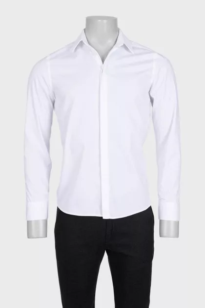 Men's slim fit white shirt