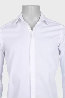 Men's slim fit white shirt