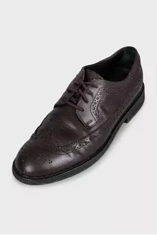 Men's leather brogues with laces