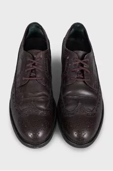 Men's leather brogues with laces