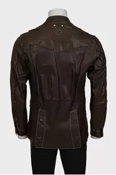 Men's straight button-down jacket