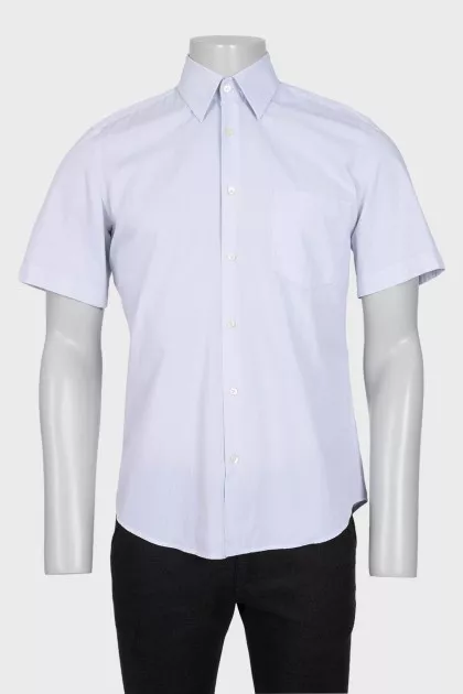 Men's gray short sleeve shirt