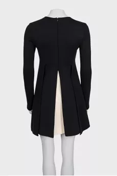 Black and white fitted dress