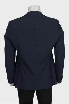 Men's single-breasted printed jacket