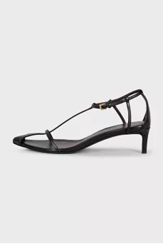 Black leather Bella sandals