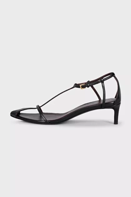 Black leather Bella sandals