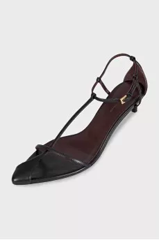 Black leather Bella sandals