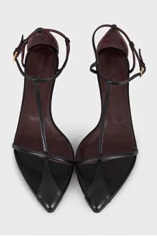Black leather Bella sandals
