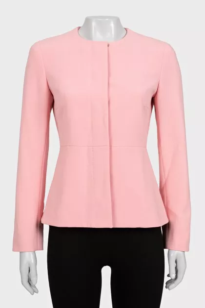 Fitted pink jacket