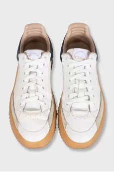 White leather Franckie sneakers