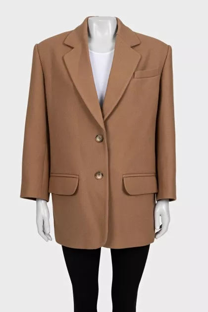 Brown wool jacket