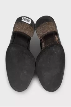 Men's leather lace-up shoes