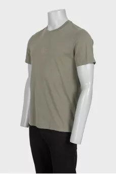 Men's slim fit green t-shirt