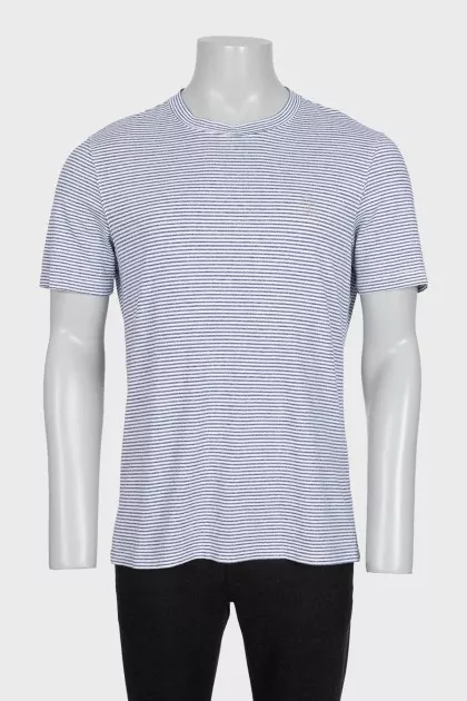 Men's T-shirt with narrow stripes