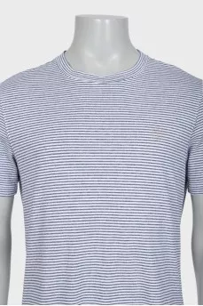 Men's T-shirt with narrow stripes